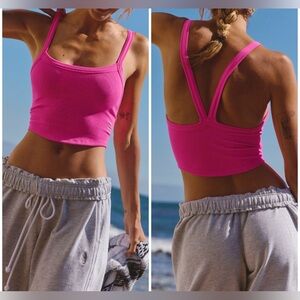 NWT Free People FP Movement All Clear Solid Cami - fuchsia flirt - XS/S, M/L, XL
